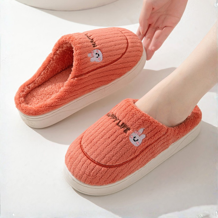 Capucine | Chaussons en Peluche Antidérapants