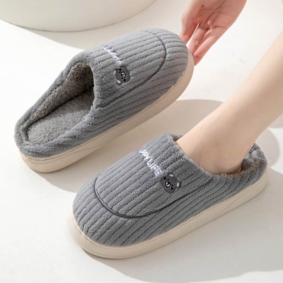 Capucine | Chaussons en Peluche Antidérapants