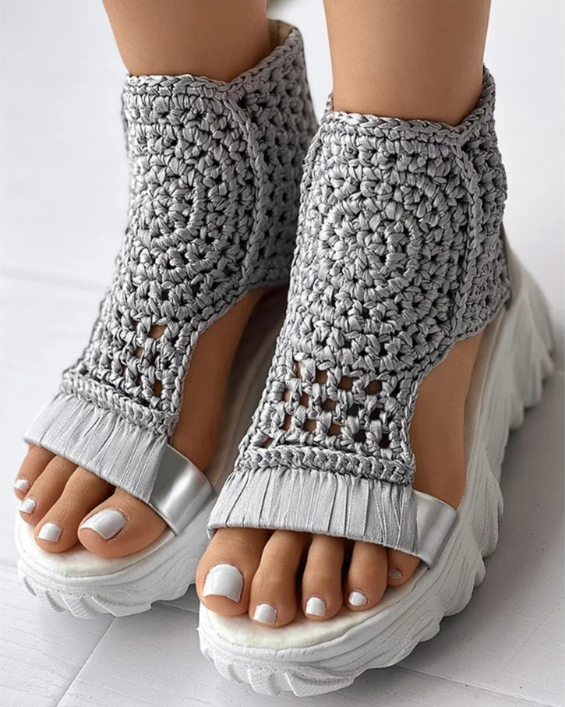 Capucine | Sandales Plateforme Tressées