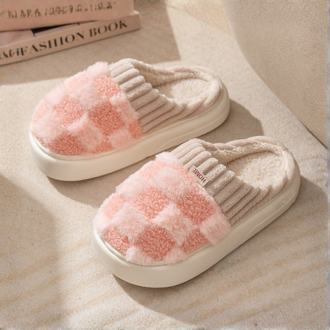 Capucine | Chaussons en Peluche Antidérapants