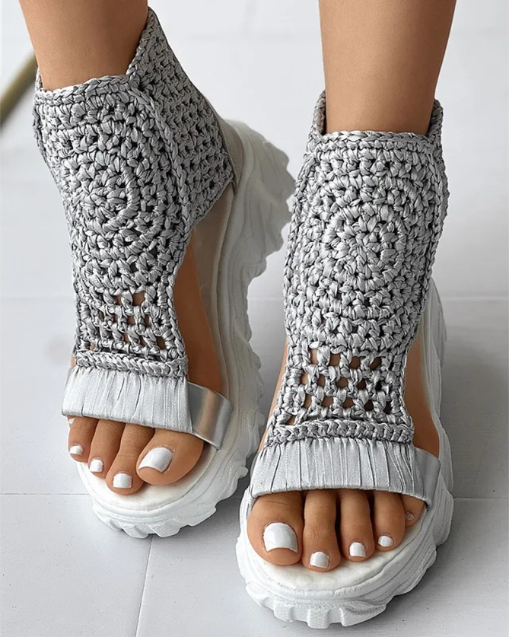 Capucine | Sandales Plateforme Tressées