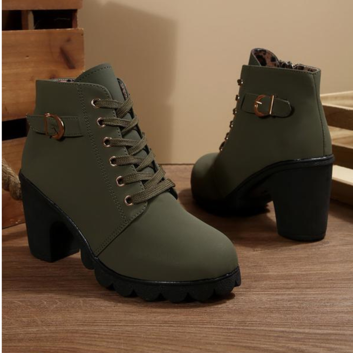 Romane | Bottines à Lacets et Boucle Métallique