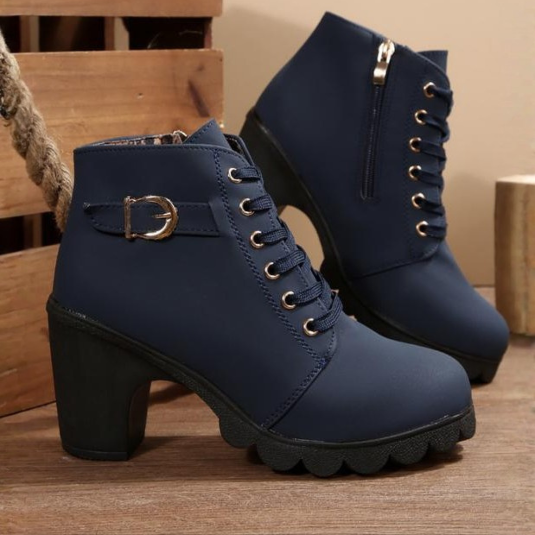 Romane | Bottines à Lacets et Boucle Métallique