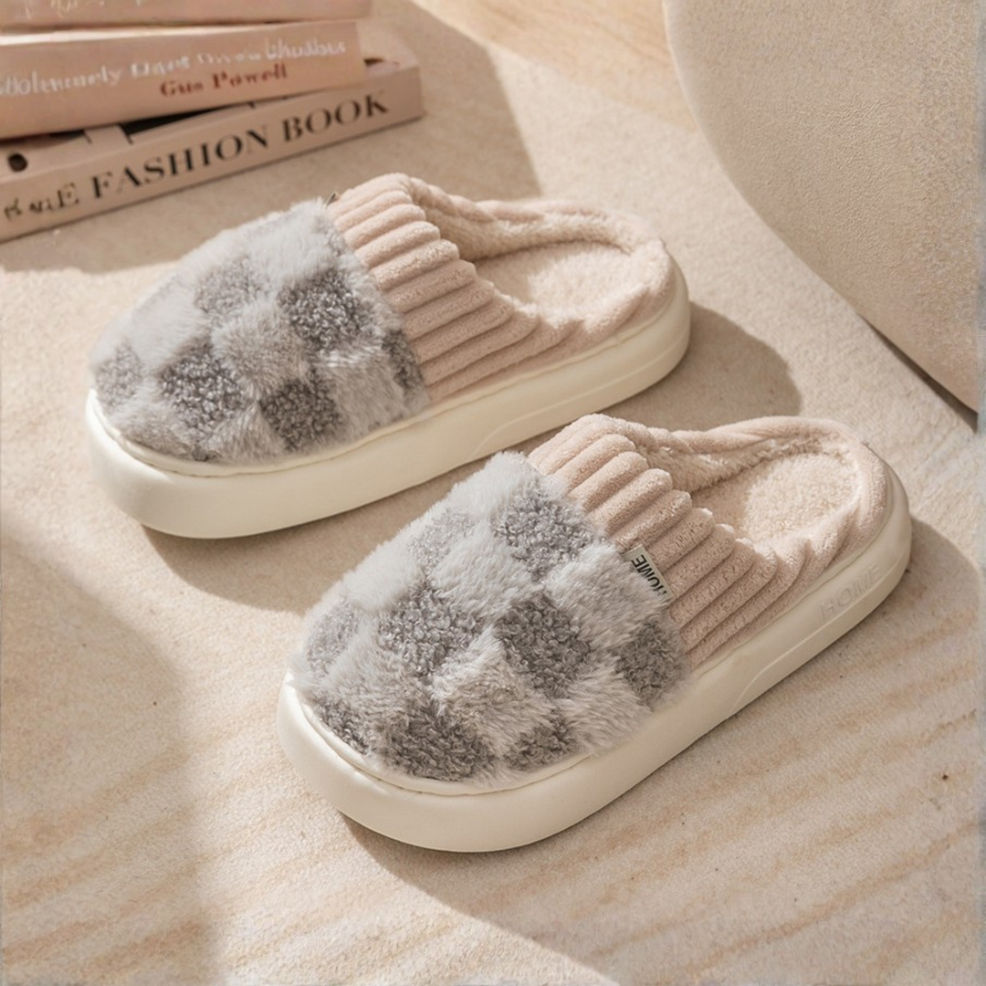 Capucine | Chaussons en Peluche Antidérapants