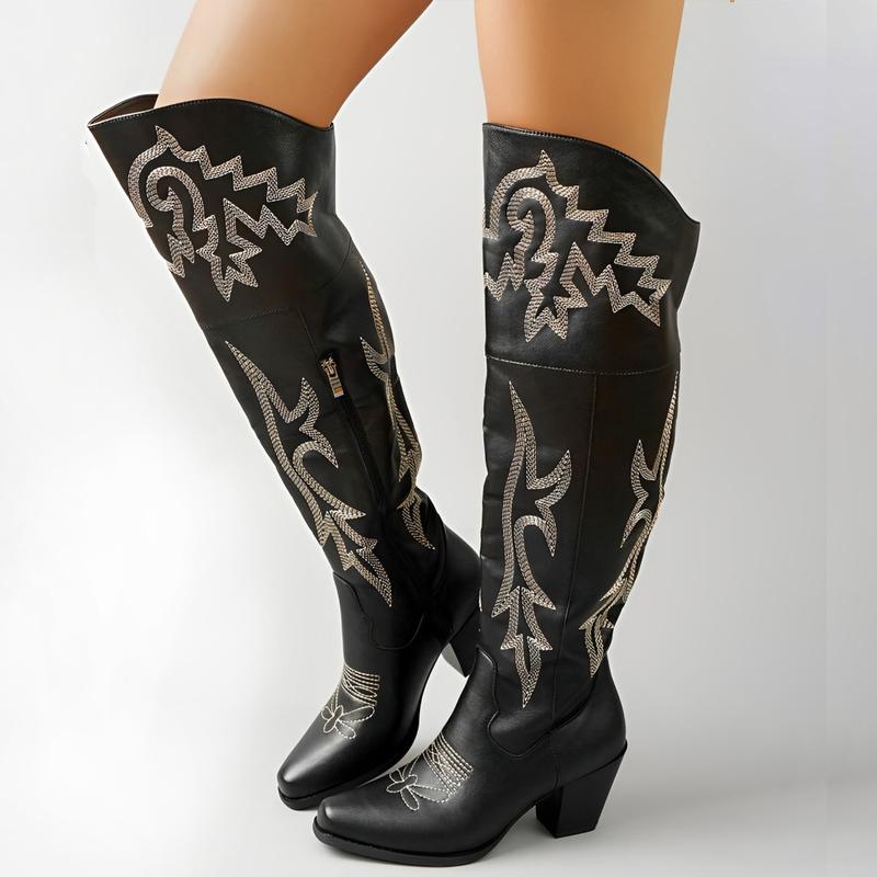 Joséphine | Bottes Cuissardes Style Santiag