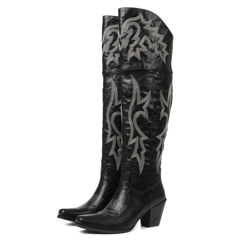 Joséphine | Bottes Cuissardes Style Santiag
