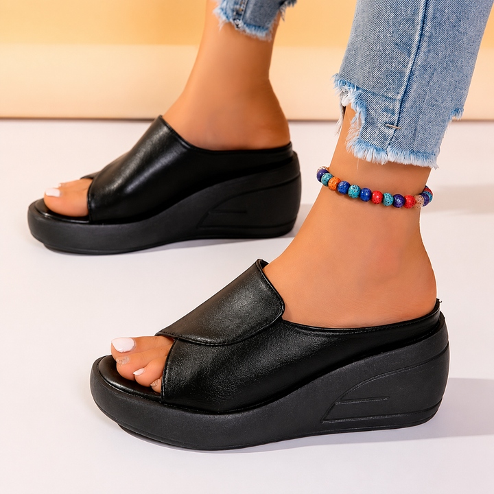 Céline | Sandales Compensées à Enfiler