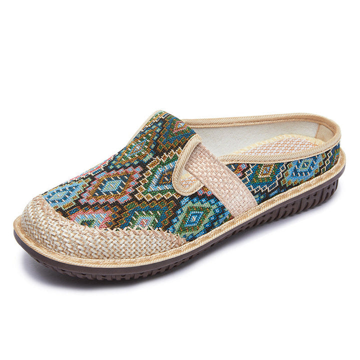 Sylvie | Mules Bohèmes en Tissu Respirant