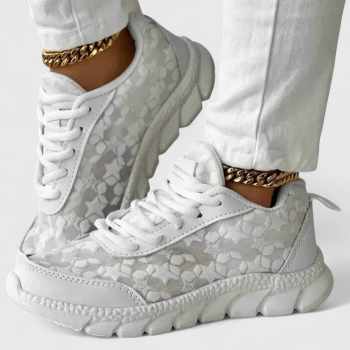Juliette | Baskets Blanches à Semelle Souple
