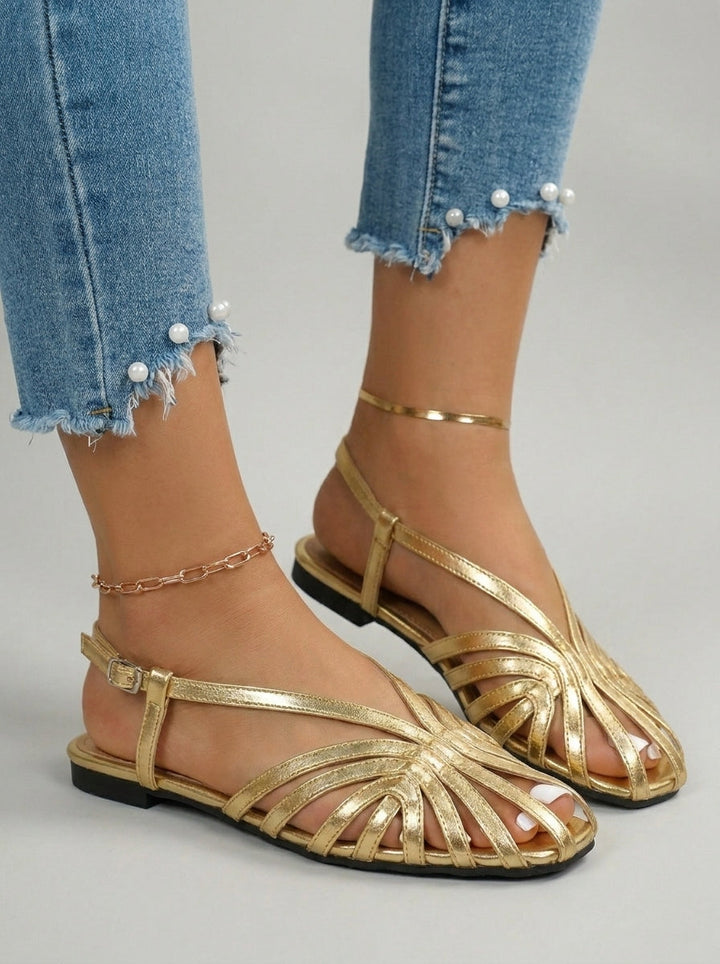 Ophélie | Sandales à Brides Tressées