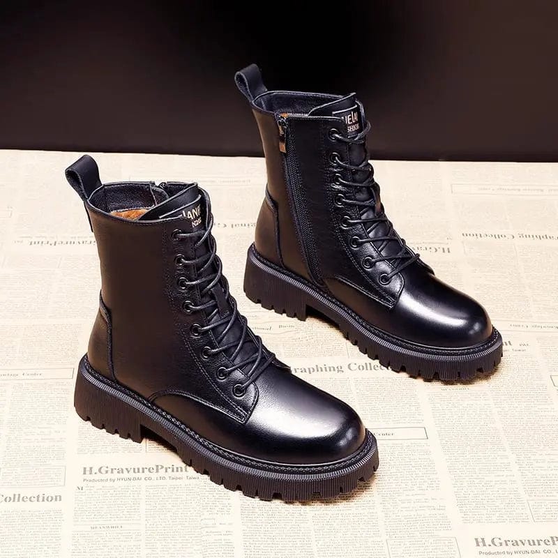 Delphine | Bottes d'Hiver Doublées à Boucle