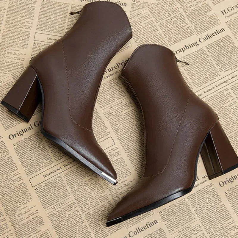 Nina | Bottines Chelsea à Bout Métallisé