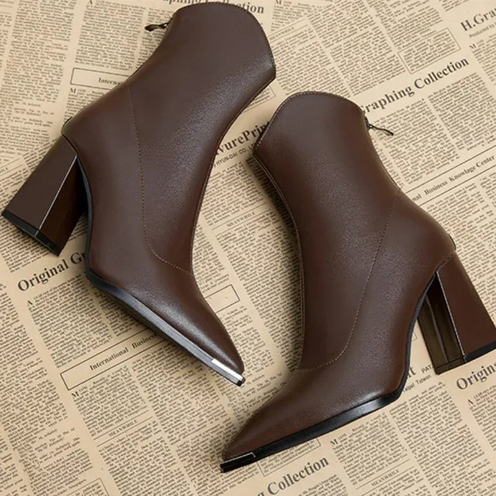 Noémie | Bottines Chelsea à Bout Métallisé