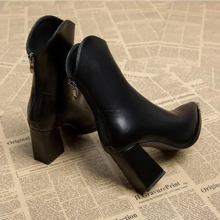 Nina | Bottines Chelsea à Bout Métallisé