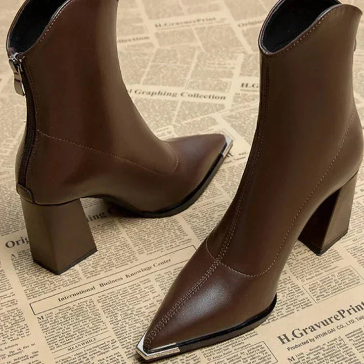 Noémie | Bottines Chelsea à Bout Métallisé