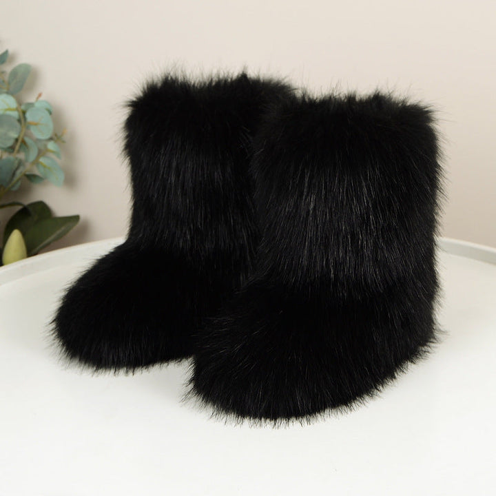 Ségolène | Bottes d'Hiver Mi-Hautes Fourrées