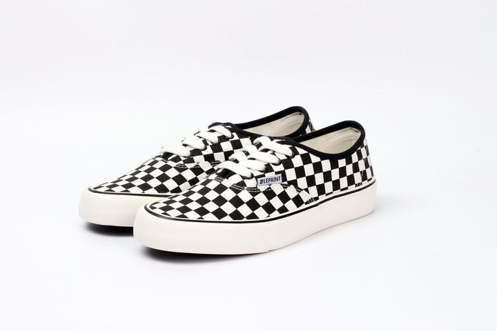 Juliette | Baskets à Enfiler Motif Damier