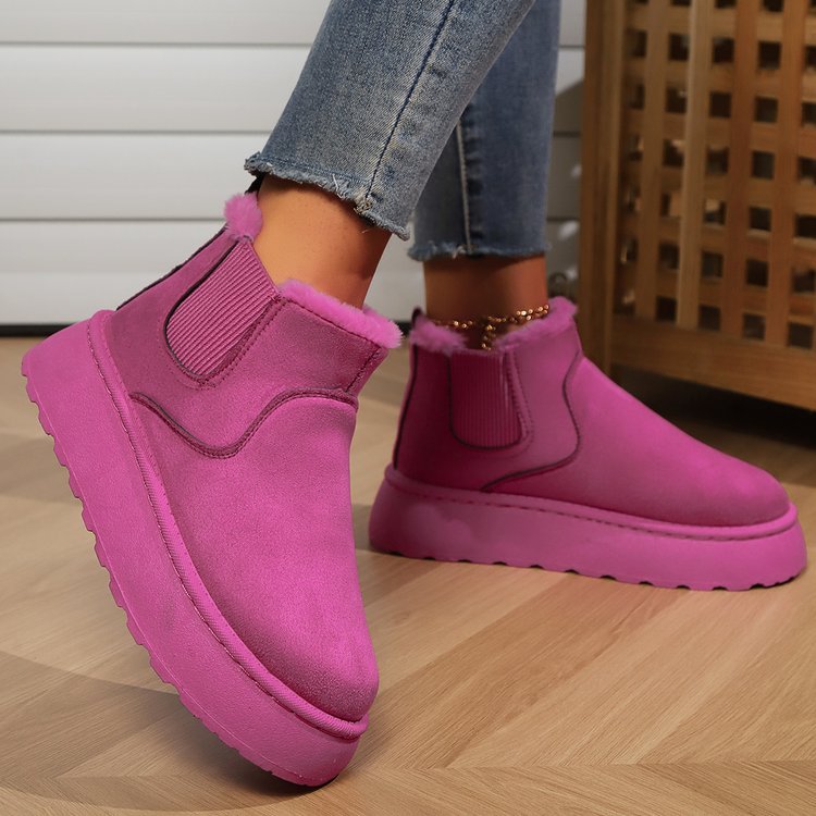 Armelle | Bottines de Neige en Suédine à Enfiler