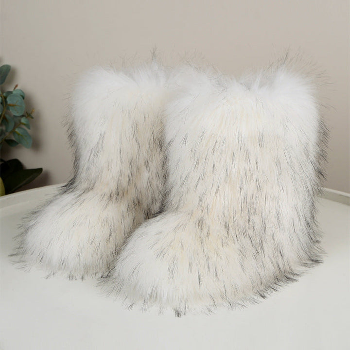 Ségolène | Bottes d'Hiver Mi-Hautes Fourrées