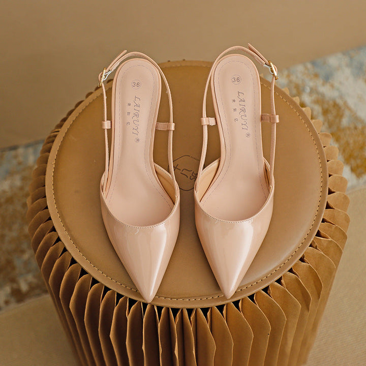 Valentine | Escarpins Pointus à Bride Réglable
