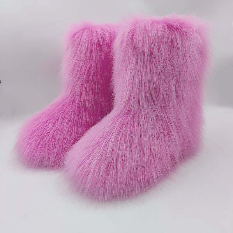 Ségolène | Bottes d'Hiver Mi-Hautes Fourrées