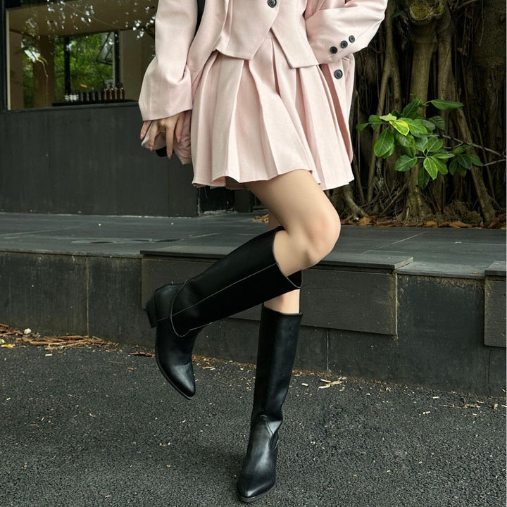 Aurélie | Bottes Hautes à Bout Pointu