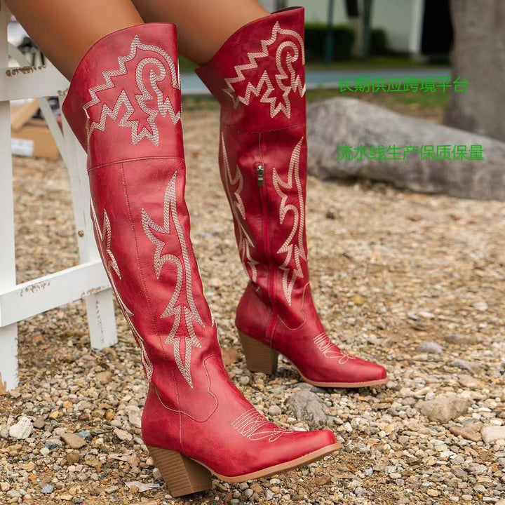 Joséphine | Bottes Cuissardes Style Santiag