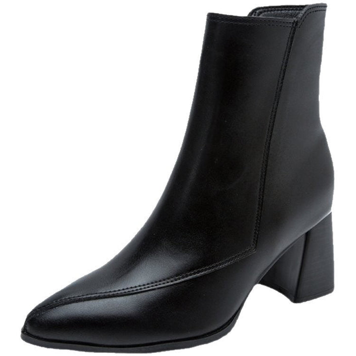 Marceline | Bottines à Bout Pointu et Zip Latéral