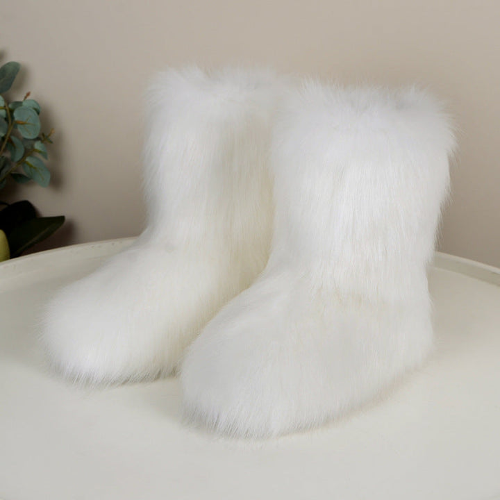 Ségolène | Bottes d'Hiver Mi-Hautes Fourrées