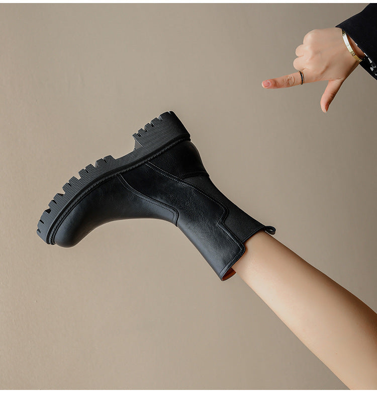 Apolline | Bottines Chelsea à Semelle Crantée
