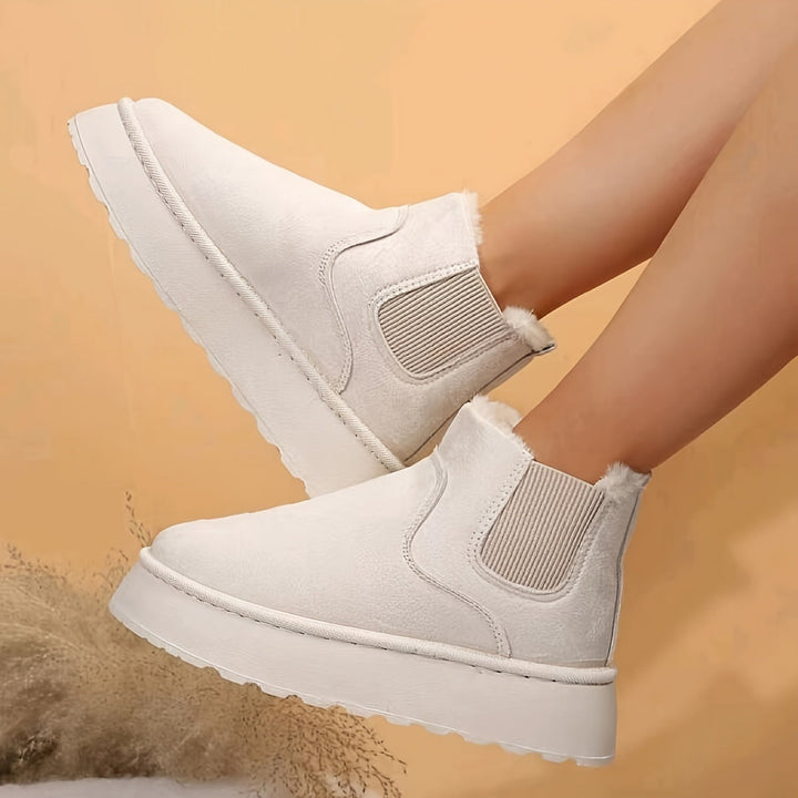 Armelle | Bottines de Neige en Suédine à Enfiler
