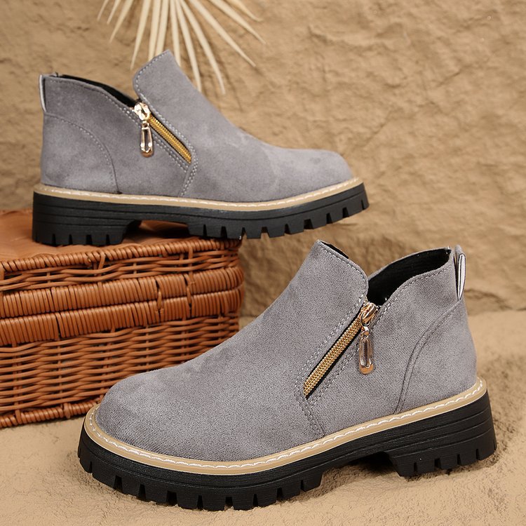 Blandine | Bottines Plateforme à Zip Latéral