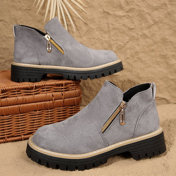 Blandine | Bottines Plateforme à Zip Latéral