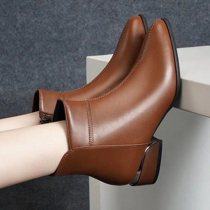 Bérénice | Bottines Doublées à Bout Pointu