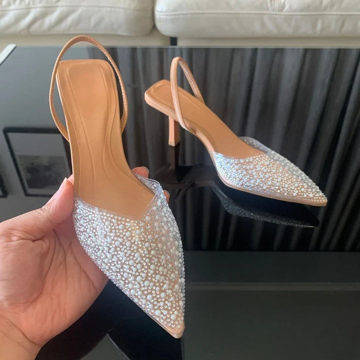 Margot | Escarpins à Bride Arrière et Strass
