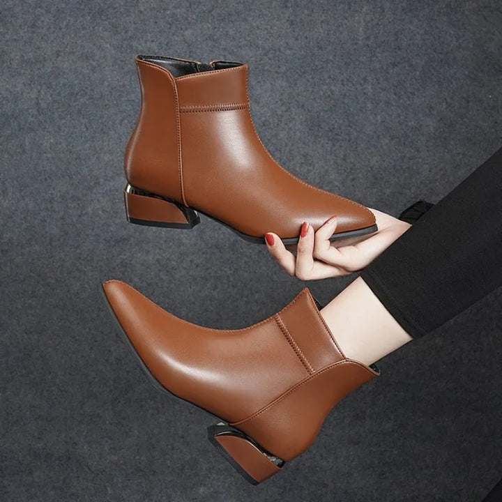 Bérénice | Bottines Doublées à Bout Pointu