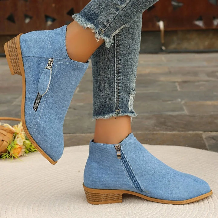 Capucine | Bottines Orthopédiques Colorées à Zip Latéral