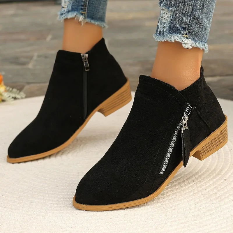 Capucine | Bottines Orthopédiques Colorées à Zip Latéral