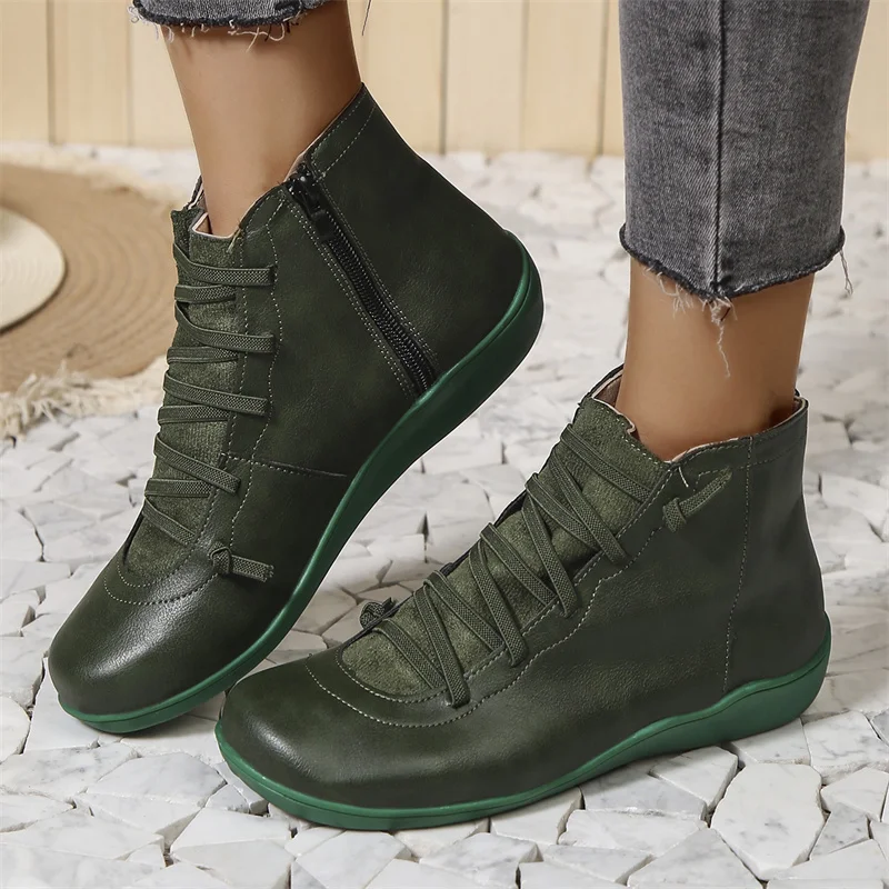 Héloïse | Bottines Zippées à Semelle Antidérapante