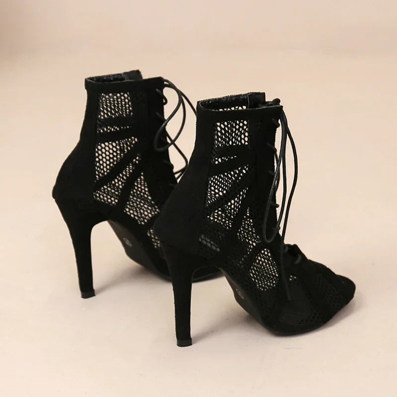 Gaëlle | Bottines en Résille à Lacets