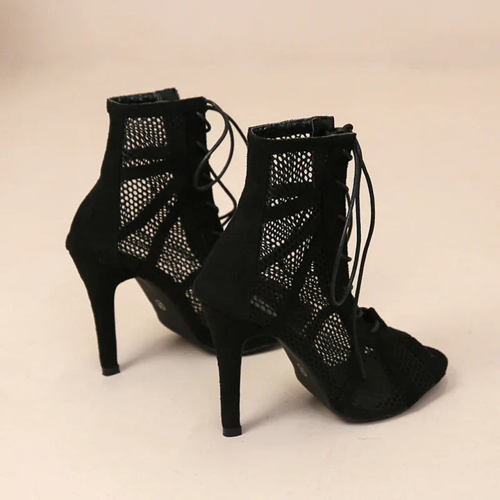 Gaëlle | Bottines en Résille à Lacets