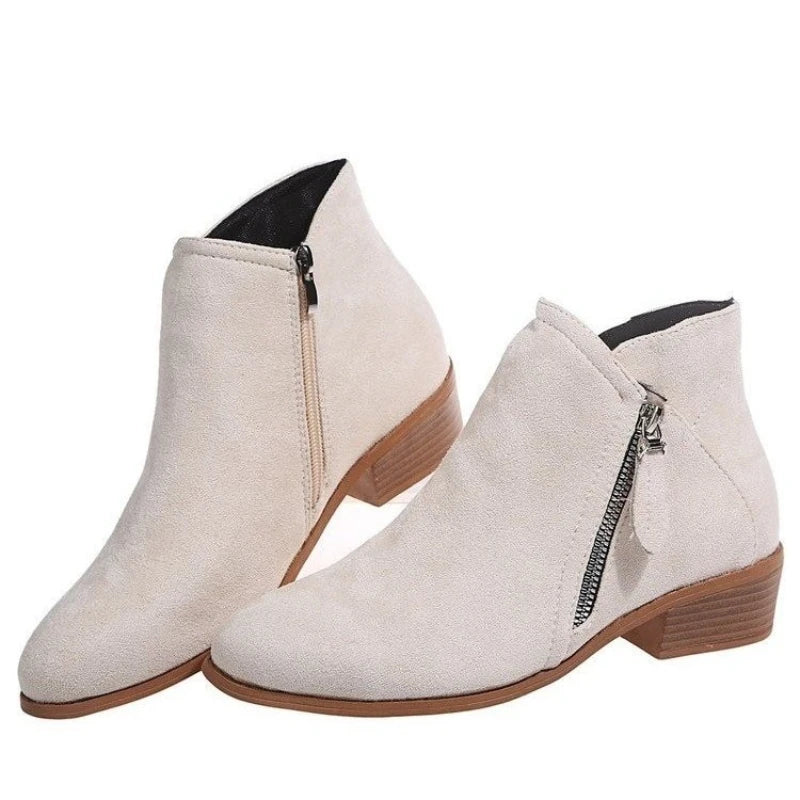 Capucine | Bottines Basses Imperméables en Suédine