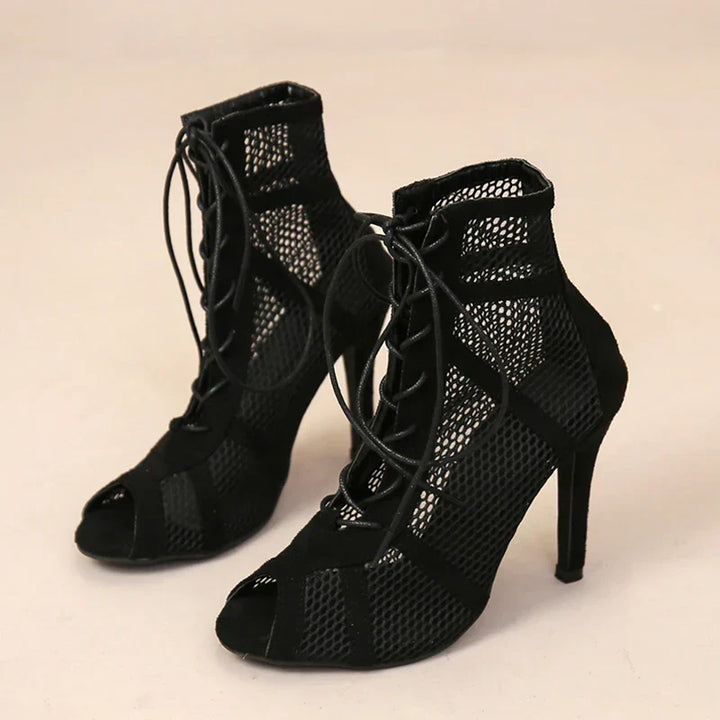 Gaëlle | Bottines en Résille à Lacets