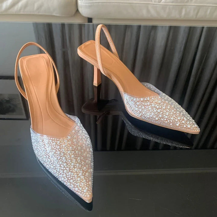 Margot | Escarpins à Bride Arrière et Strass