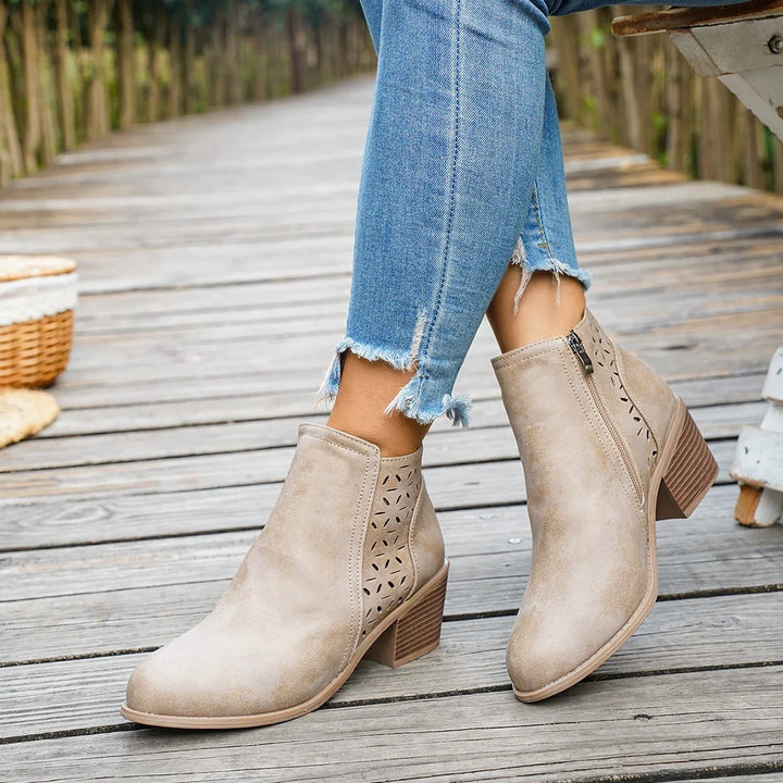 Gabrielle | Bottines Western à Talon Mi-Haut