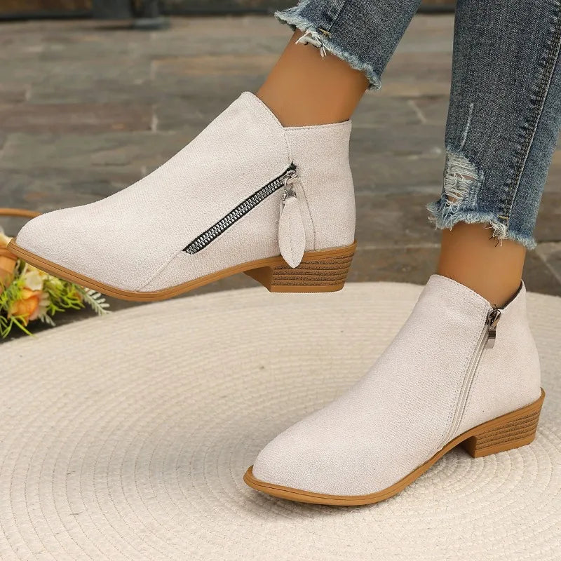 Capucine | Bottines Orthopédiques Colorées à Zip Latéral