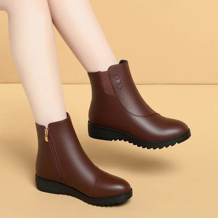 Mathilde | Bottines Fourrées à Zip Latéral