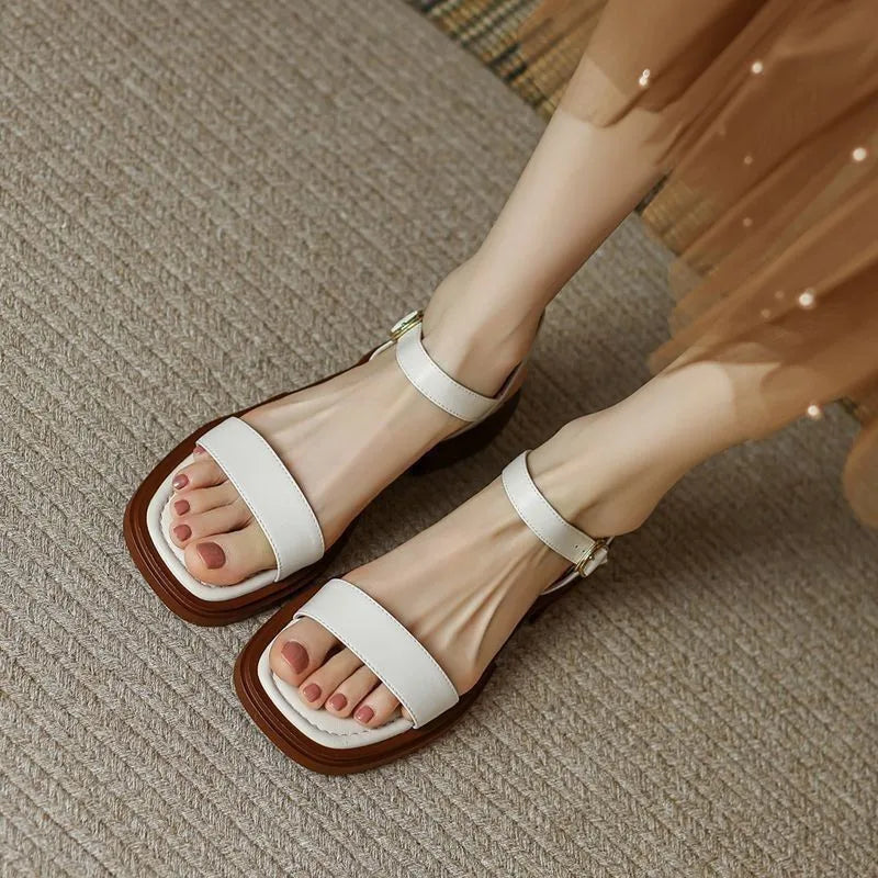 Hélène | Sandales Minimalistes à Brides Réglables