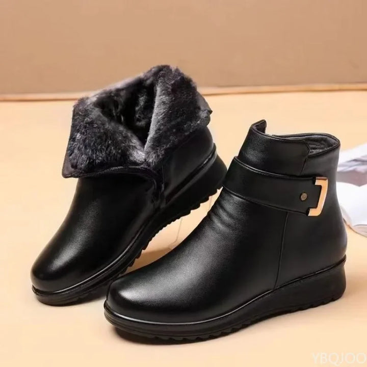 Sidonie | Bottines Plates d'Hiver Antidérapantes