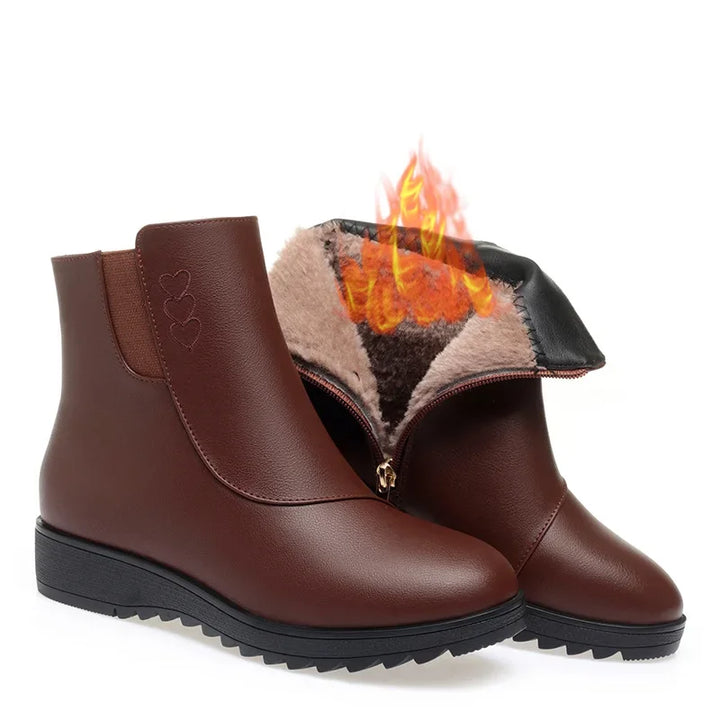 Mathilde | Bottines Fourrées à Zip Latéral